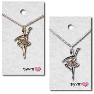 Crystal Ballerina Necklaces