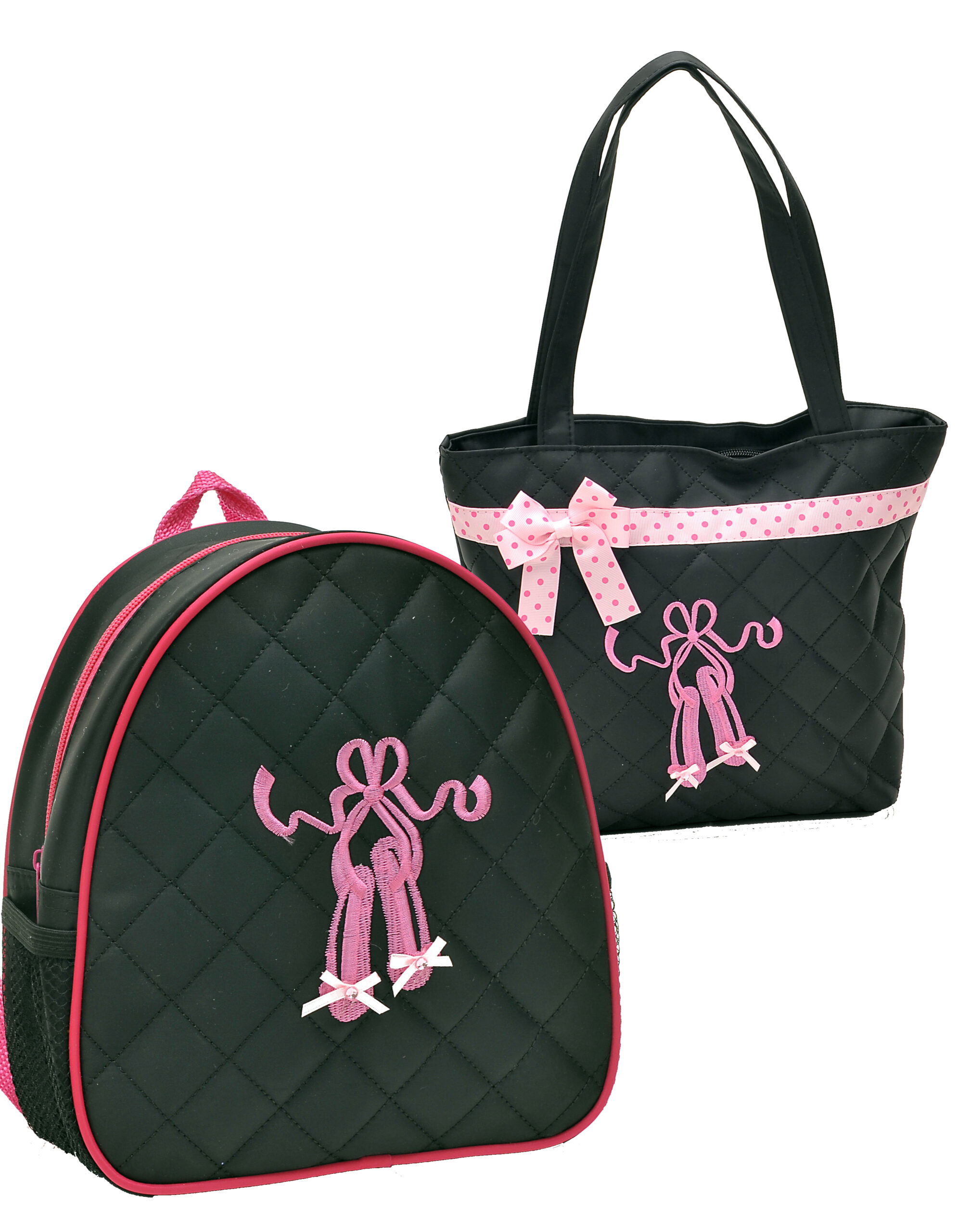 Ballet Shoes on Black Bags (X44014)